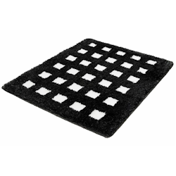 Badrumsmatta Kleine Wolke Boxes White/Black