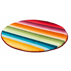 Badrumsmatta Kleine Wolke Funky Multi Rund 80 cm