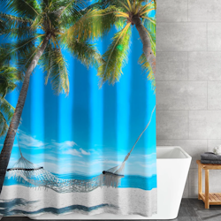 Duschdraperi Kleine Wolke Bahamas Multi 180x200 cm