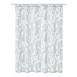 Duschdraperi Kleine Wolke Vision Grey 180x200 cm