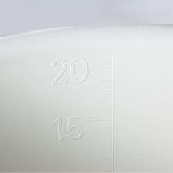Hink 20 L med pip Heavy Duty vit