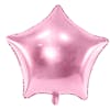 Folieballong, stjärna, rosa