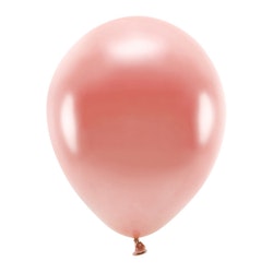 Ballong EKO, metallic roséguld, 10-pack