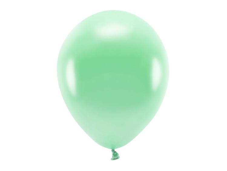 Ballong EKO, metallic mintgrön, 10-pack