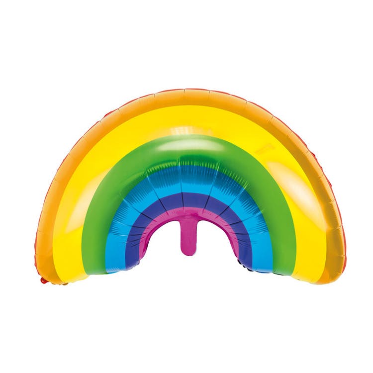 Regnbågsfärgad ballong