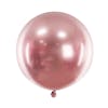 Ballong, stor, glossy roséguld