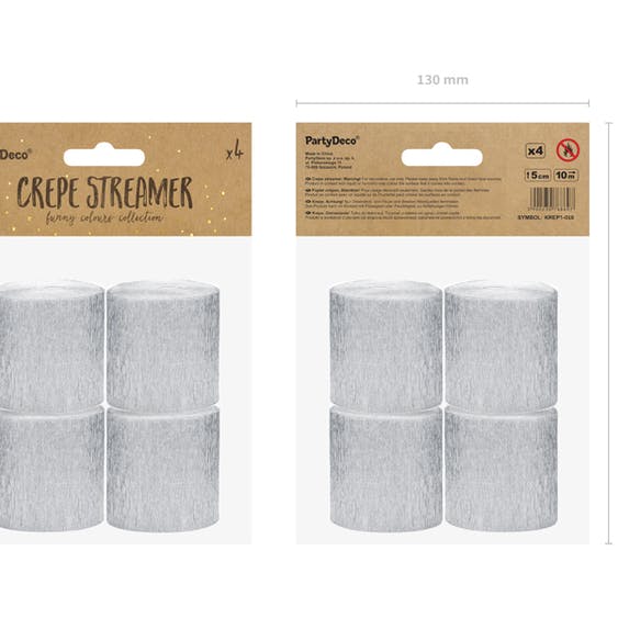 Creperulle, silver, 4-pack
