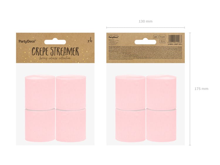 Creperulle, rosa, 4-pack
