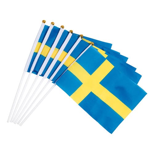 Handflagga, Sverige - 6-pack