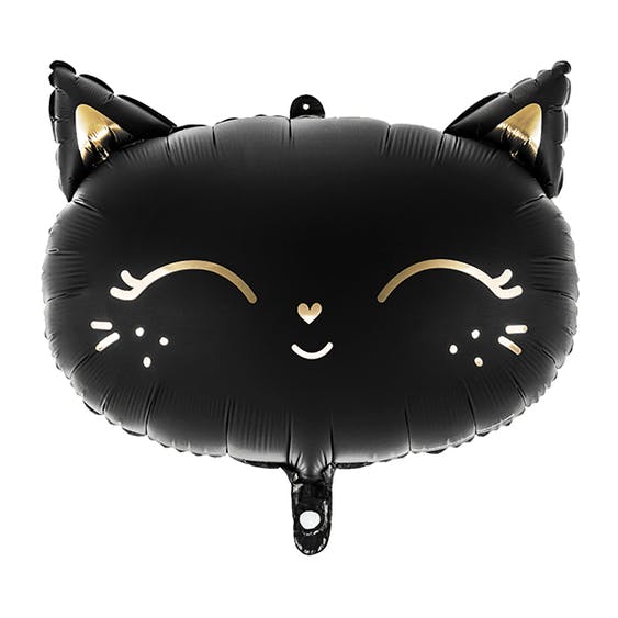 svart kattballong