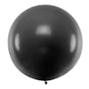 stor rund svart ballong
