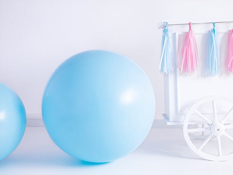 Ballong, jumbo, pastell blå