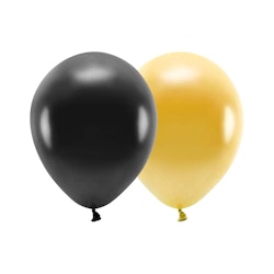 Ballong EKO, guld & svart mix