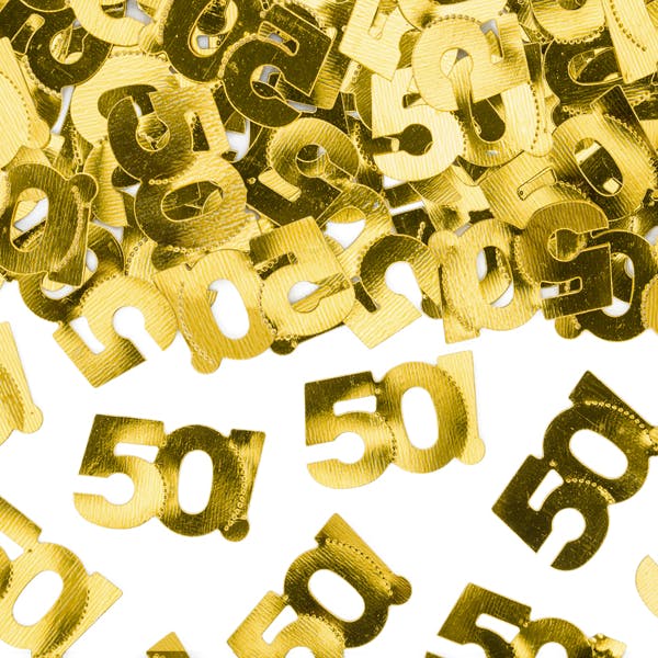 50-års fest konfetti
