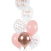 Ballong, Bride to be, rosa mix, 6-pack