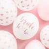 Ballong, Bride to be, rosa mix, 6-pack