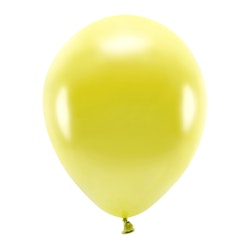 Ballong EKO, metallic gul, 100-pack
