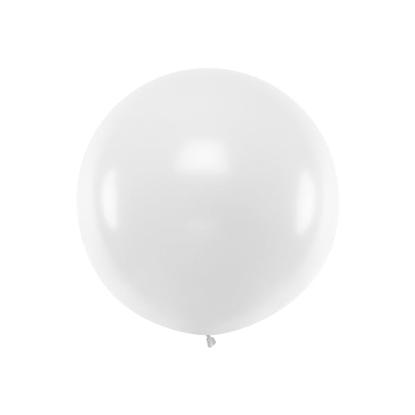 Stor vit ballong