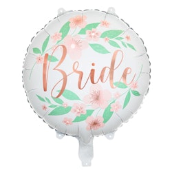 Folieballong, Bride, blommig