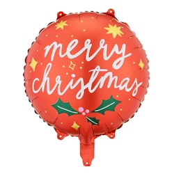 Folieballong, Merry Christmas, rund