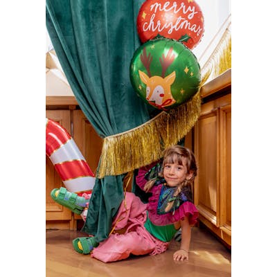 Folieballong, Merry Christmas, rund