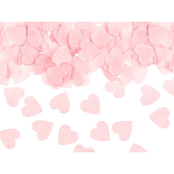 Rosa hjärtan konfetti