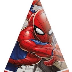 Partyhatt, Spiderman, 6-pack