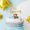 Cake topper, Oh baby, guld