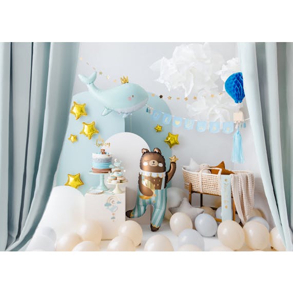 Cake topper, Oh baby, guld