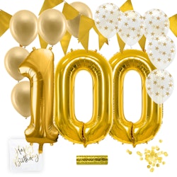 100-års fest kit, guld