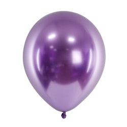 Ballong, glossy lila, 10-pack