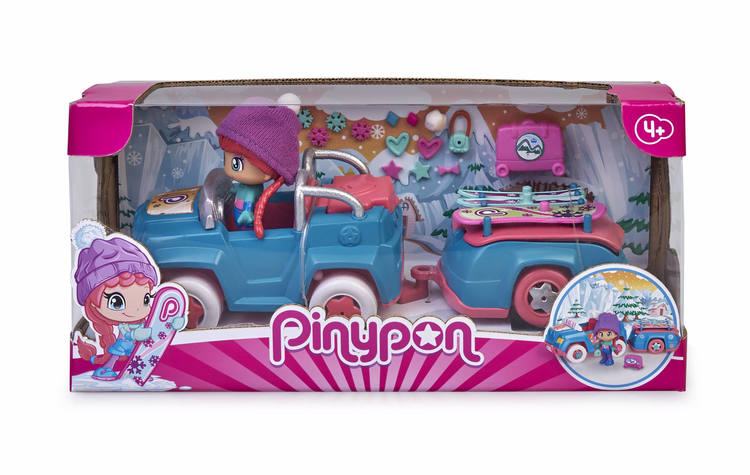 Pinypon skidbil med släp