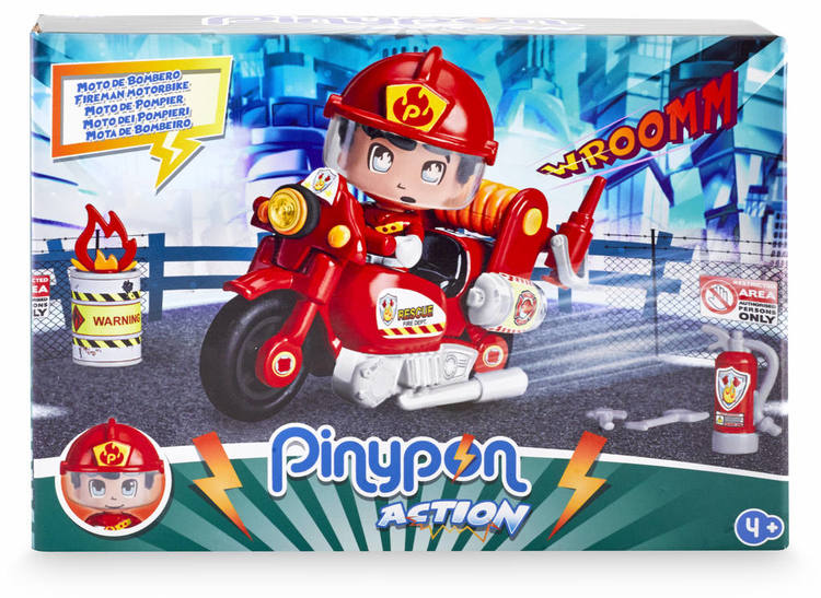 Pinypon Action Brandman & Motorcykel