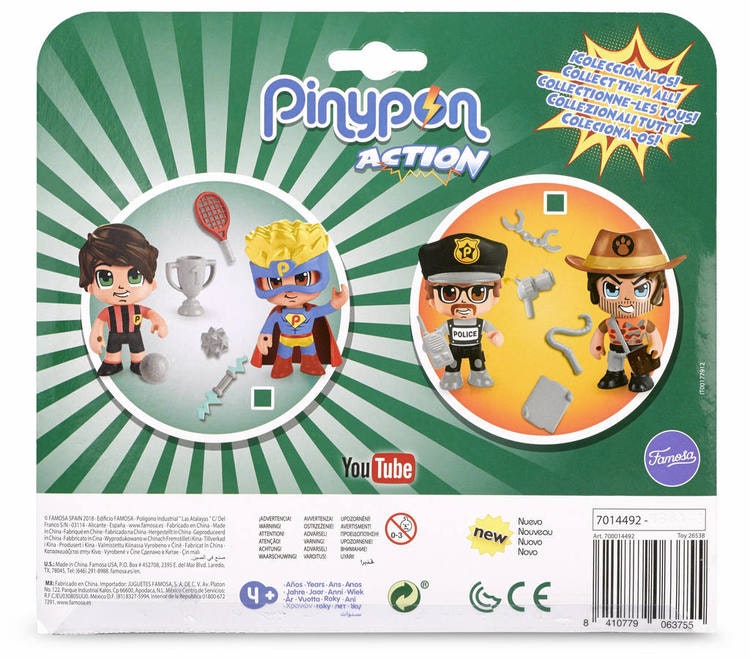 Pinypon Action 2-pack Polis/Äventyrare