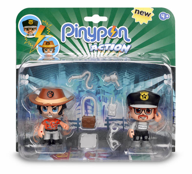Pinypon Action 2-pack Polis/Äventyrare