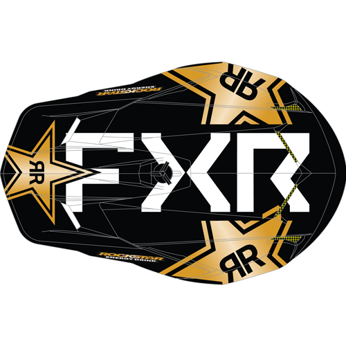 FXR Clutch Rockstar hjelm 22 m/ D-ringspenne