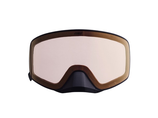 LYNX erstatningslinse for Radien 2.0 briller - Gylden/gull linse med svart innfatning og nese