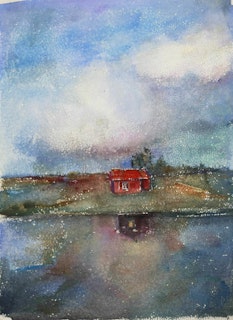 Röd Stuga | 57 x 76 cm