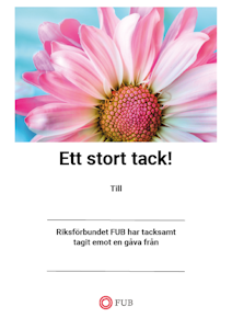 Gåvobevis Tack! (blomma)