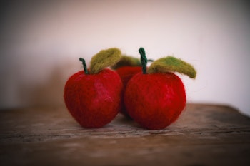 Tovat äpple litet