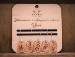 Stickmarkörer i renskinn, blad