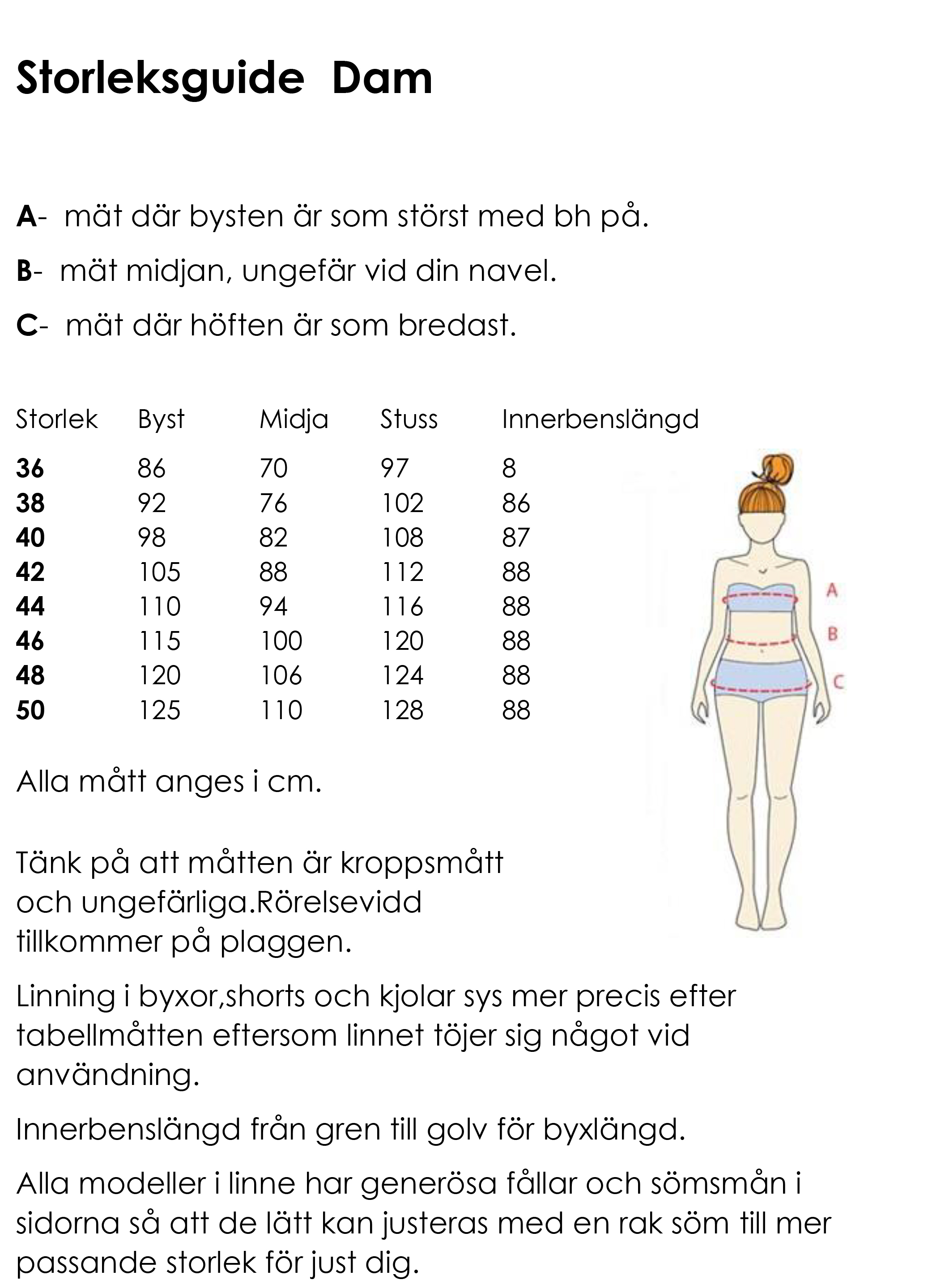 Byxa Ingrid i certifierat linne. Sys i Sverige.