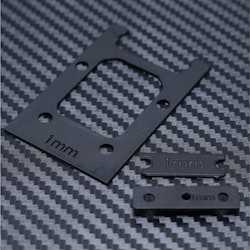 [MYB0007] Front 1mm Plastic Gearbox Spacer Set for Mayako MX8 (-22)