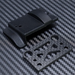 [MYB0110] Centre Diff Mount Plastic Cover and Carbon Fibre Plate for Mayako MX8 (-21)