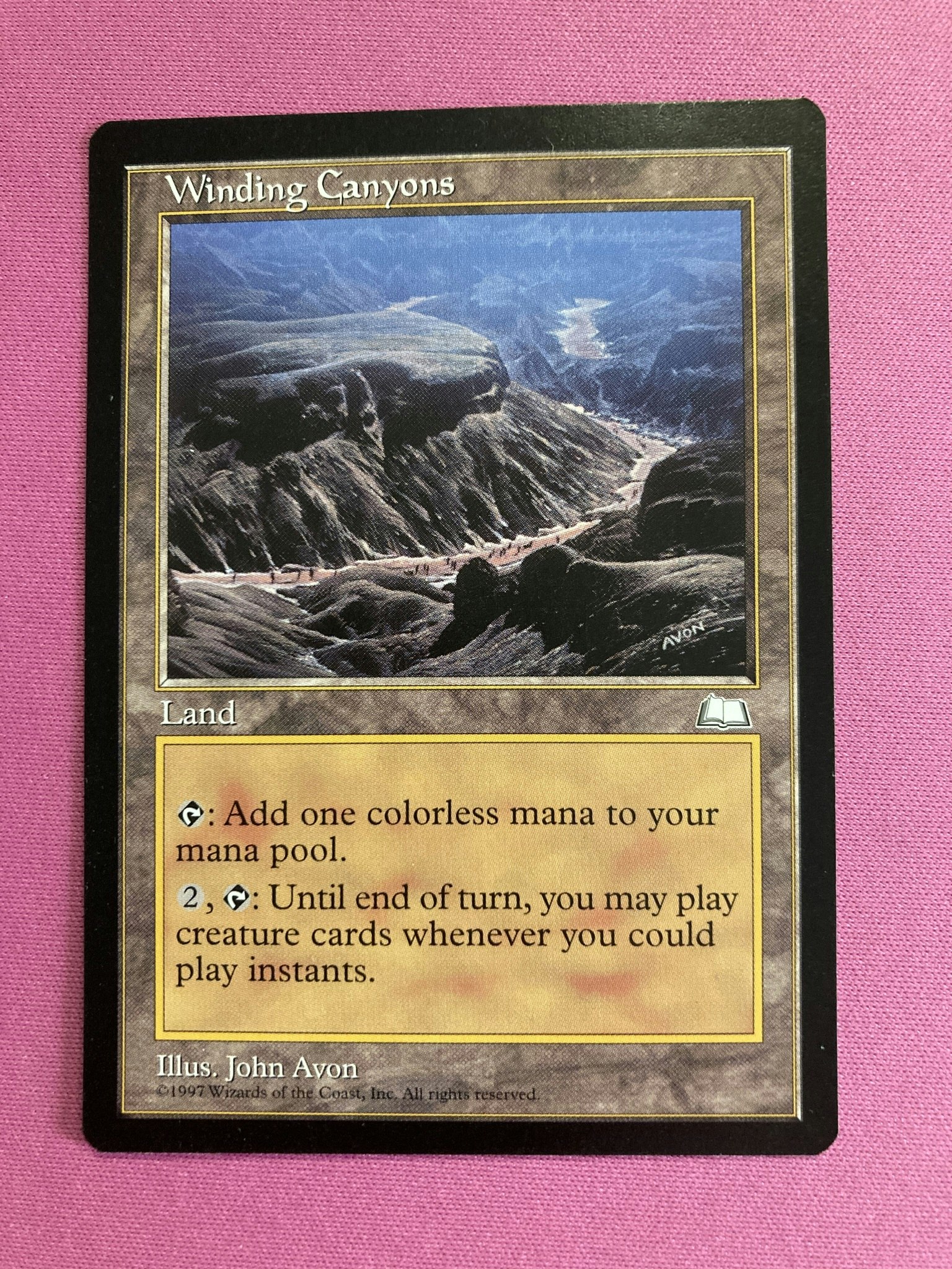 Winding canyons (begagnat kort, EX)