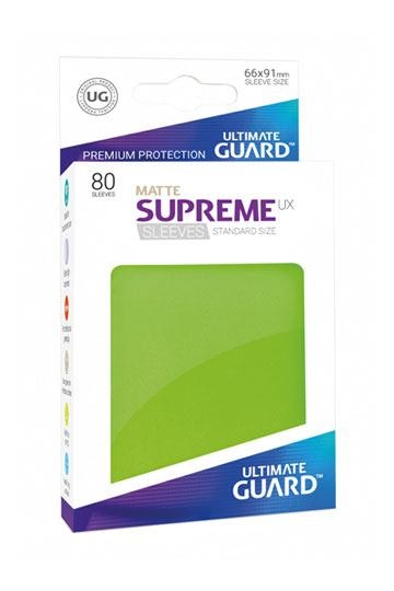 Ultimate Guard Supreme UX Sleeves Standard Size Matte Light Green (80