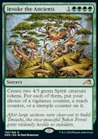 Invoke the Ancients (begagnat kort, EX/NM)