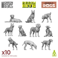 3D resin printed set - Dogs