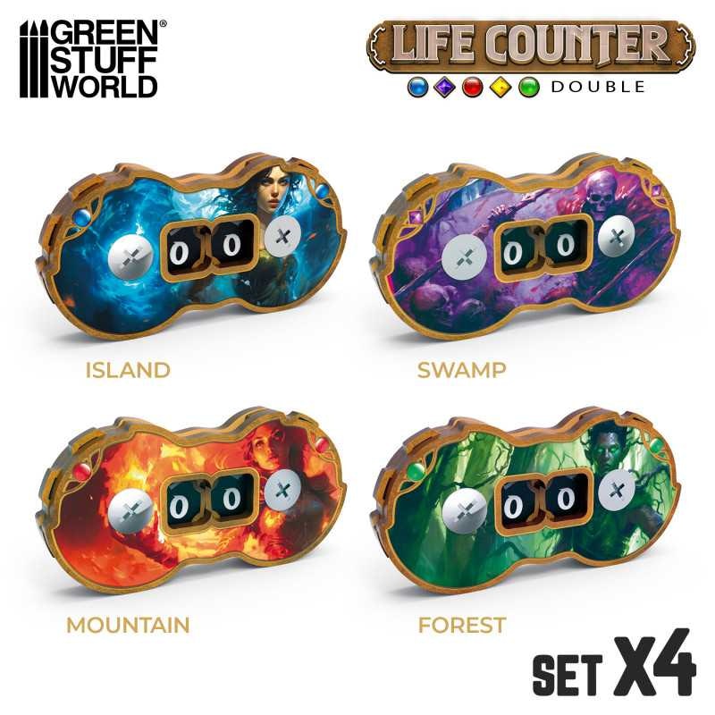 Double life counters (Set x4)