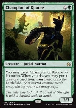 Champion of Rhonas (begagnat kort, EX/NM)